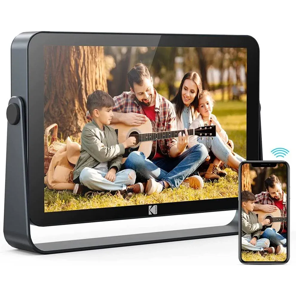 KODAK WiFi Digital Photo Frame,4000mAh Battery,32GB Storage,10.1 Inch 1920x120