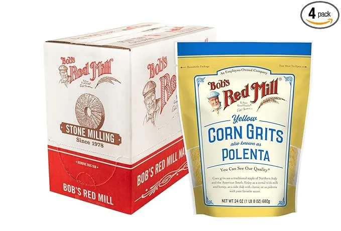 Bob's Red Mill Corn Grits / Polenta, 24 Ounce (Pack of 4)