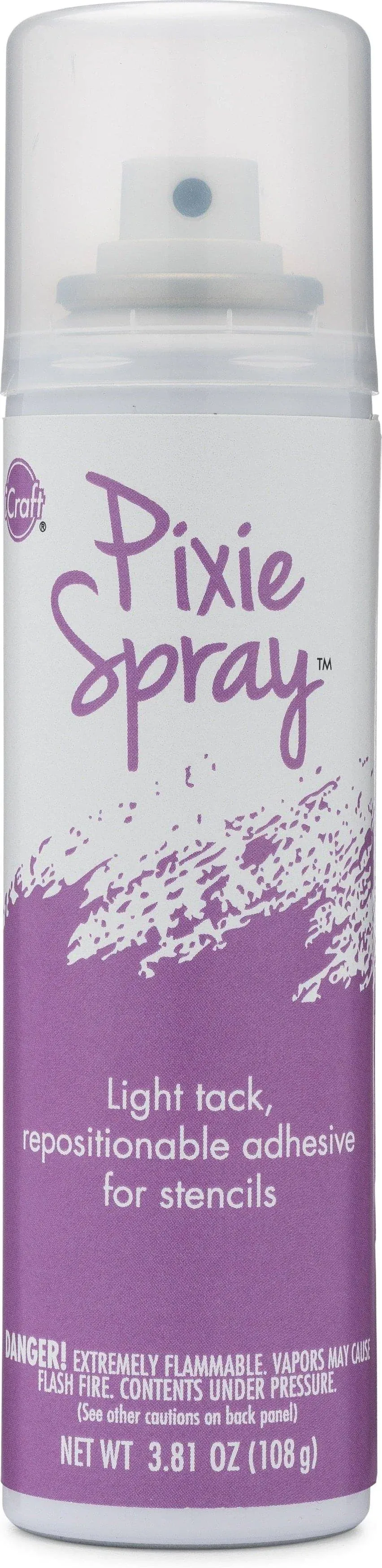 Pixie Spray Stencil Adhesive Repositionable Low Tack 3.81 Ounces