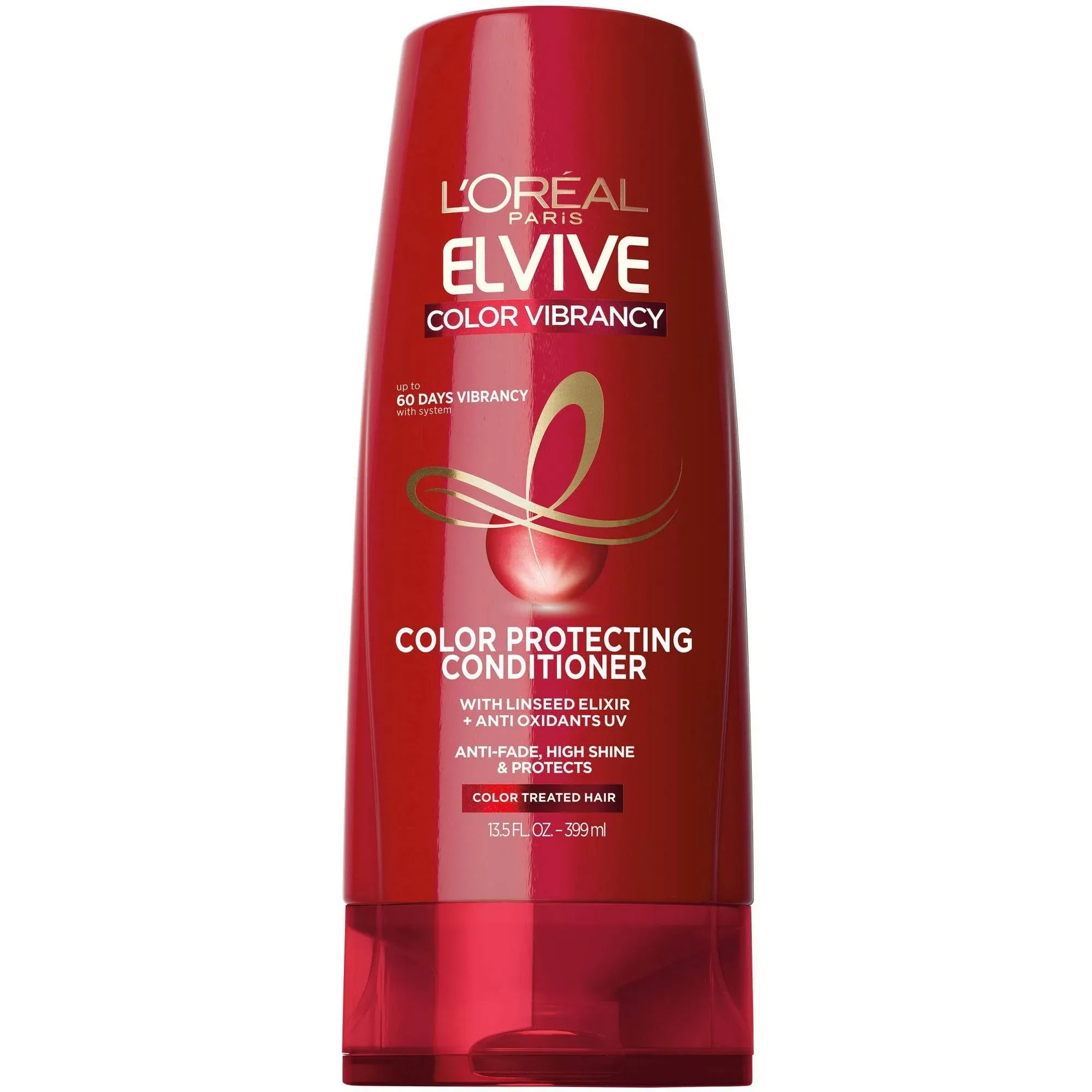 L'oreal Paris Elvive Color Vibrancy Protection Conditioner Unseeded Elixir, 13.5 fl oz