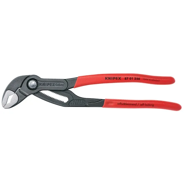 KNIPEX Cobra Water Pump 10-in Tongue and Groove Pliers in Gray | 87-01-250 SBA