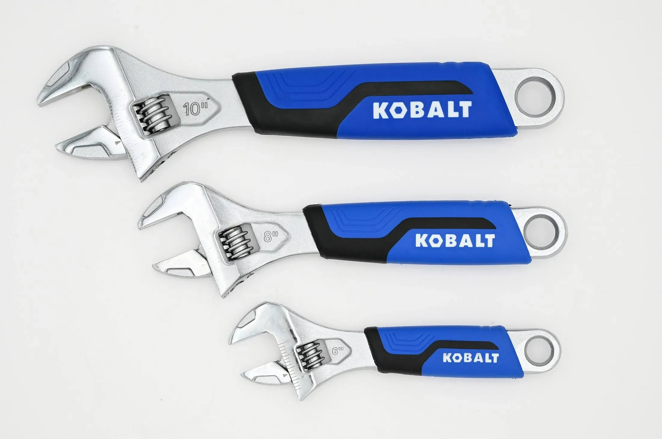 Kobalt 3-Piece Adjustable Wrench Set