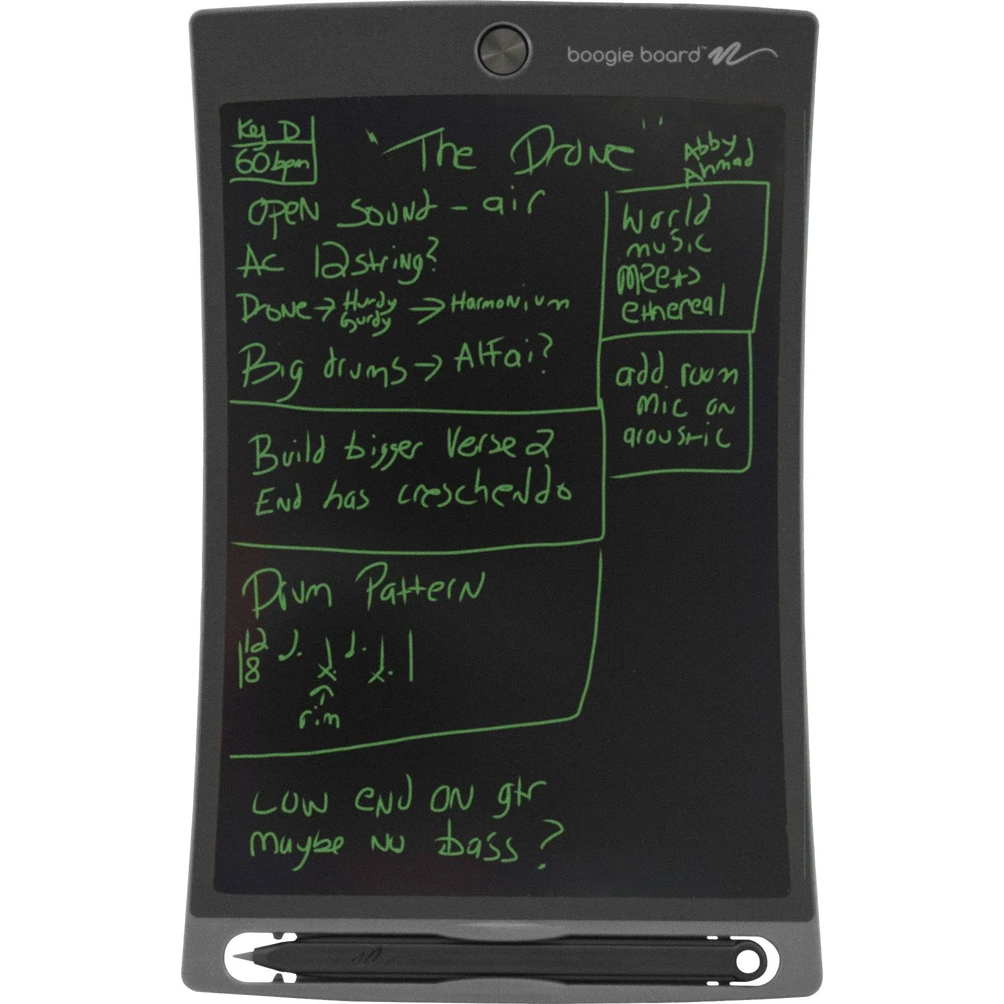 Jot 8.5 Reusable Writing Tablet, 8.5" Lcd Screen, 6.75" X 0.62" X 10.37", Gray