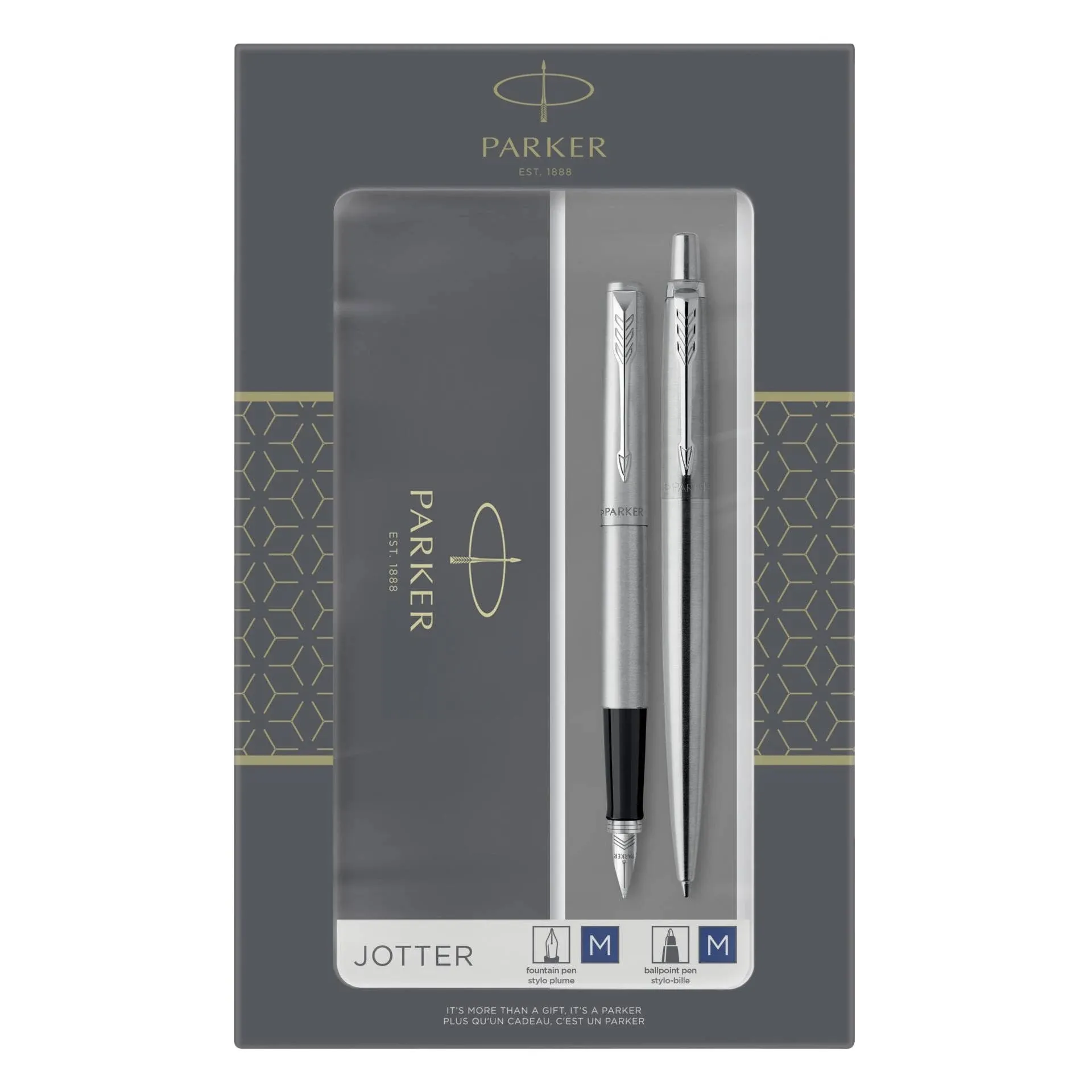 Parker Jotter Duo Ballpoint And Fountain Pen Set