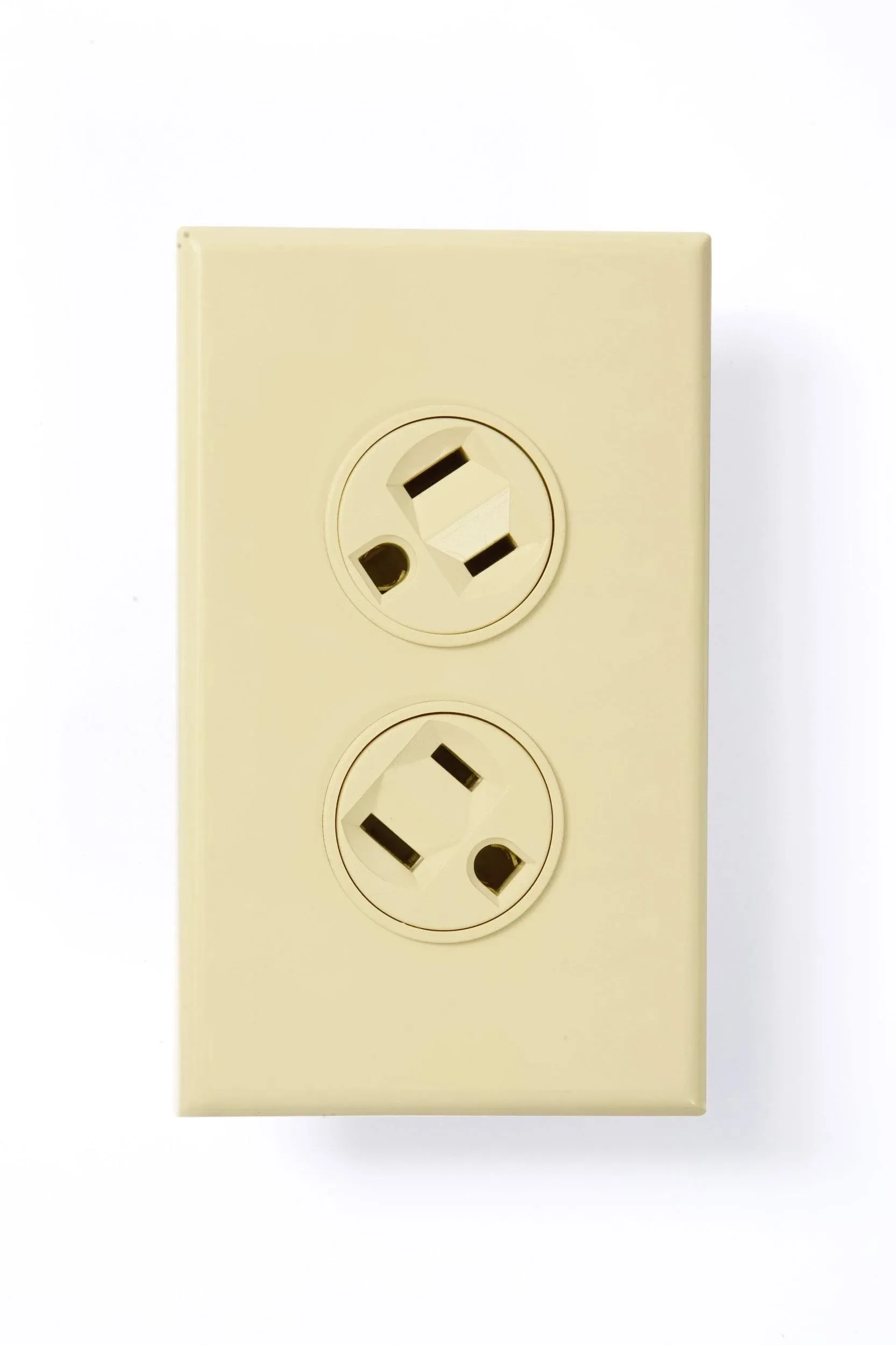 360 Electrical Rotating Duplex Outlet, Ivory