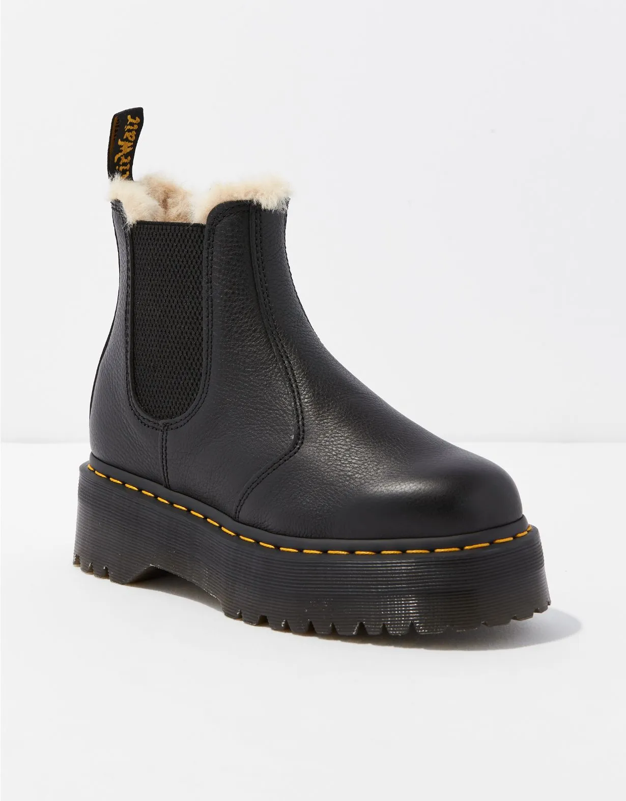 Dr. Martens Women's 2976 Faux Fur-Lined Platform Chelsea Boot