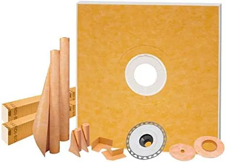 Kerdi-Shower-Kit 72" x 72" PVC Flange 2"