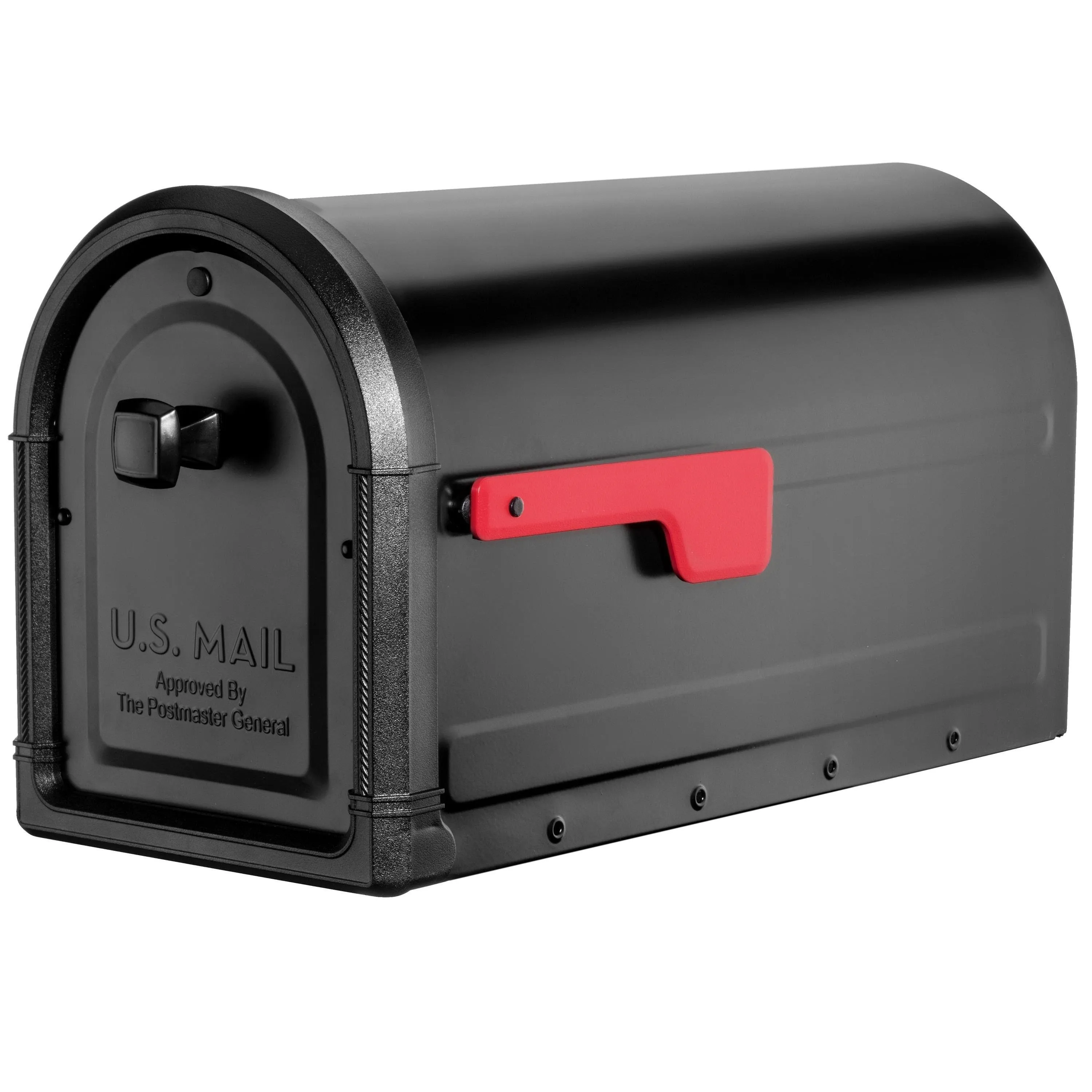 Architectural Mailboxes 7900-5B-R Roxbury Post Mount Black with Premium Cast and