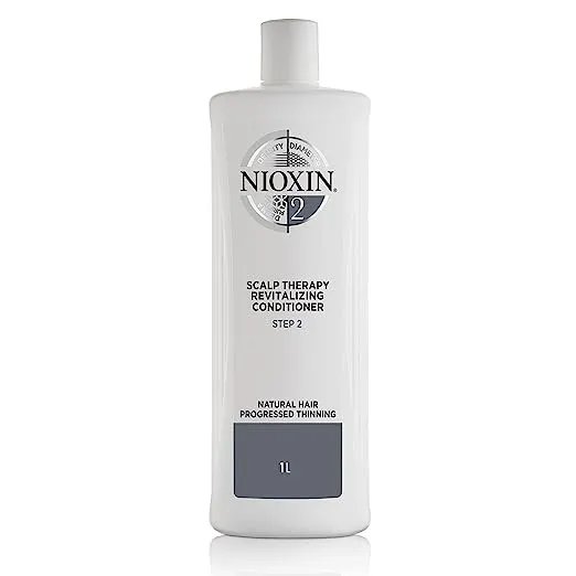 Nioxin System 2 Scalp Therapy Conditioner with Peppermint Oil, Treats Dry Scalp, Provides Moisture Control & Balance, For Natural Hair with Progressed Thinning, 33.8 fl ozNioxin System 2 Scalp Therapy Conditioner with Peppermint Oil, Treats Dry Scalp, Pr