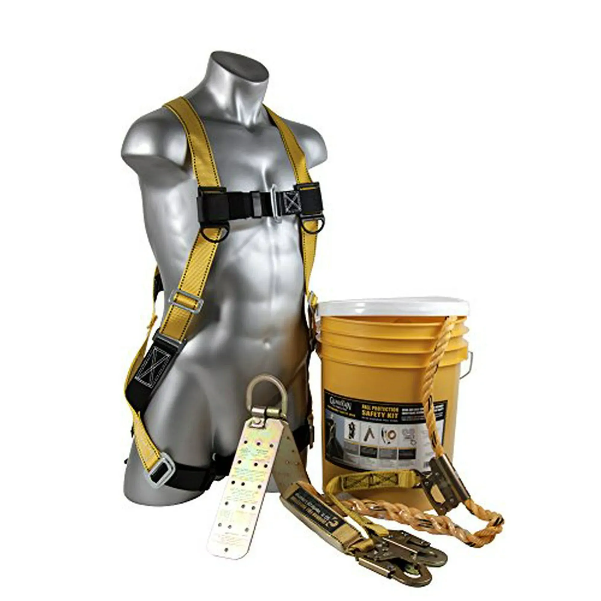 Guardian Fall Protection 00815 BOS-T50 Bucket of Safe-Tie with Temper Anchor, 50 ...