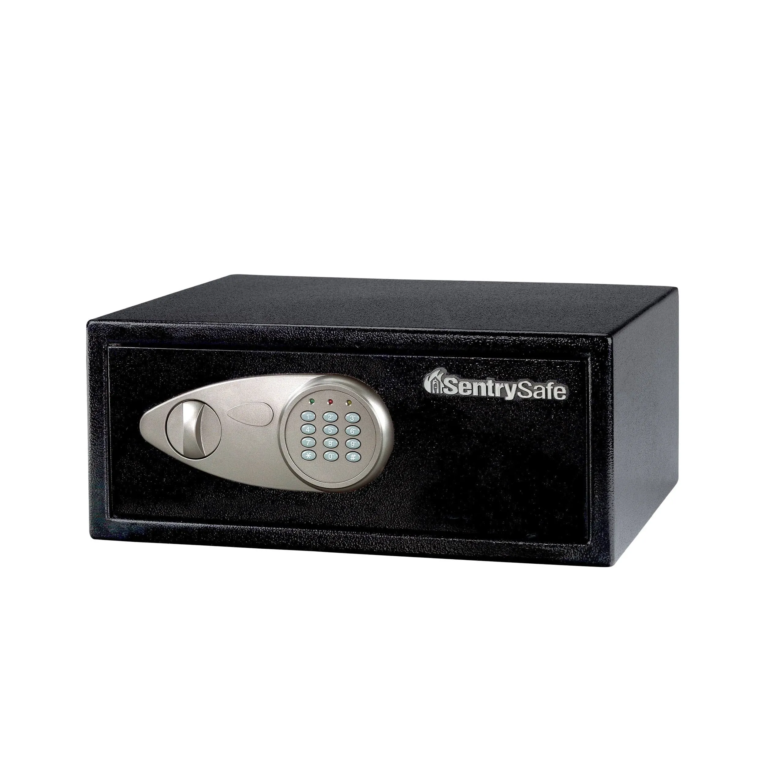 SentrySafe Shelf Safe with Digital Keypad Lock, Steel Safe with Interior Lining and Bolt Down Kit for Money, Jewelry, or Gun Storage, 0.78 Cubic Feet, 7.1 x 16.9 x 13.8 Inches, X075