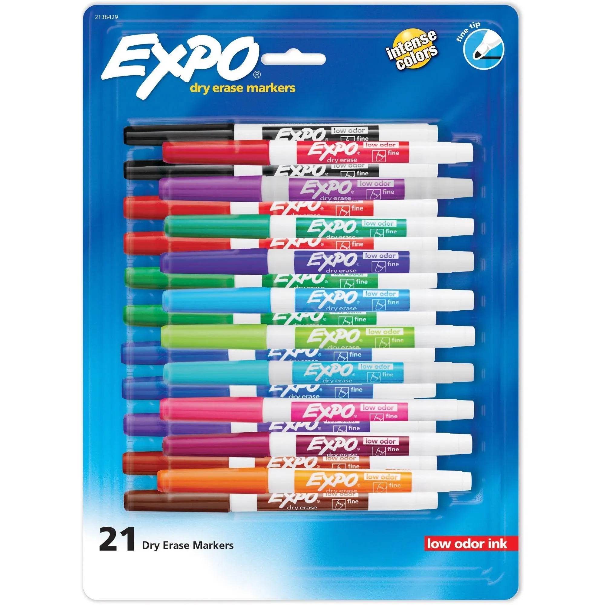 Expo Chisel Tip Dry Erase Markers, Multicolor (21 ct)