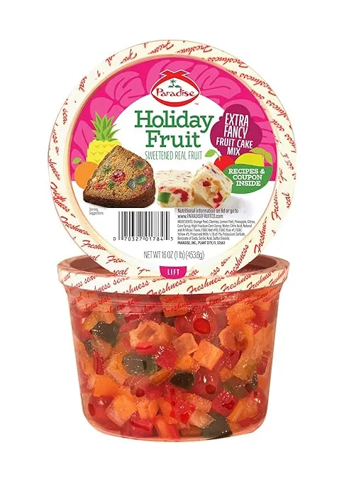 Paradise Fruit Extra Fancy Fruit Cake Mix, 16 OunceParadise Fruit Extra Fancy Fruit Cake Mix, 16 Ounce