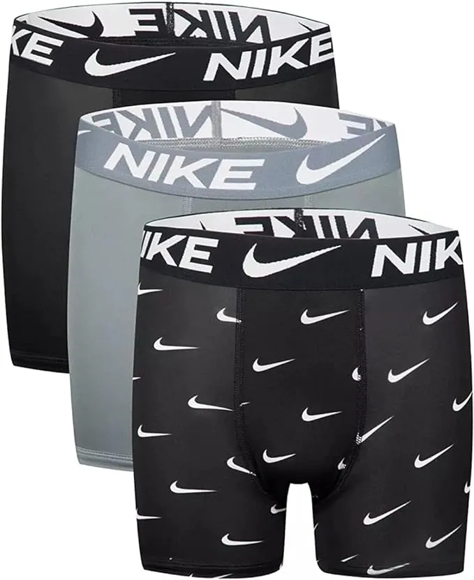 Nike Youth Boy&#039;s 3-Pairs Boxer Briefs Underwear Micro Dri-FIT  size Large 14/16