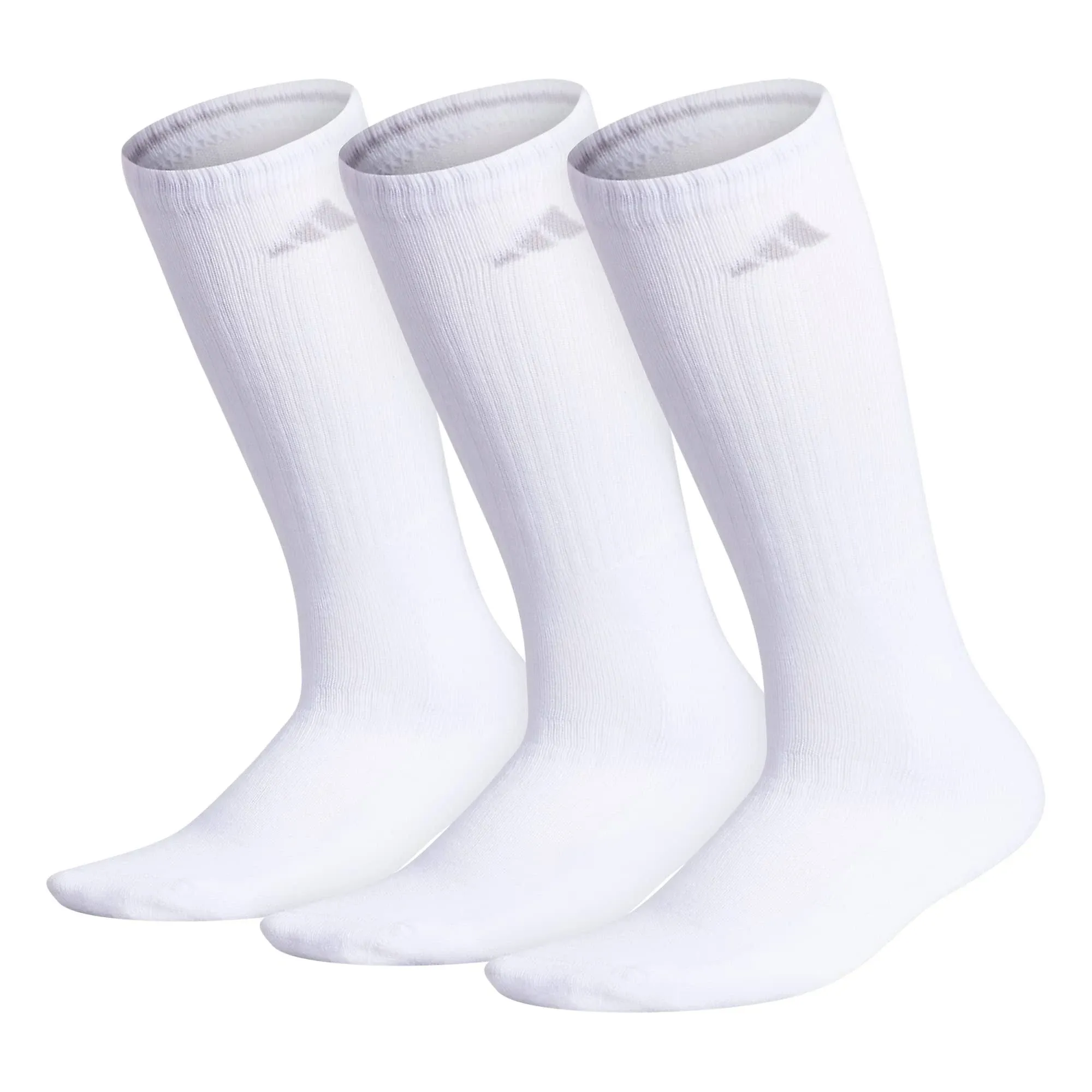 adidas Women&#039;s Cushioned Crew Socks 2 Pair Aeroready Compression White Size 5-10