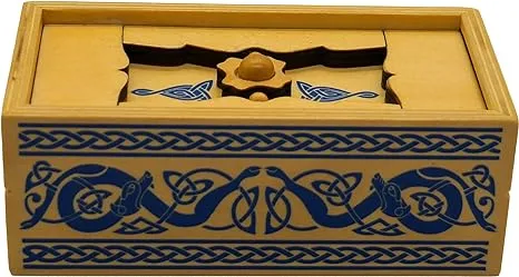 Project Genius Inc. Viking Sea Chest – Gift Box Puzzle, Brain Teaser Box That Holds Gift Cards, Money, Artfully Crafted Wooden Puzzle, Secret Box, Gift Box, Puzzle Box