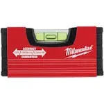 Milwaukee Pocket Minibox Level 10cm (3.94&#034;) Shockproof and UV resistant vials 