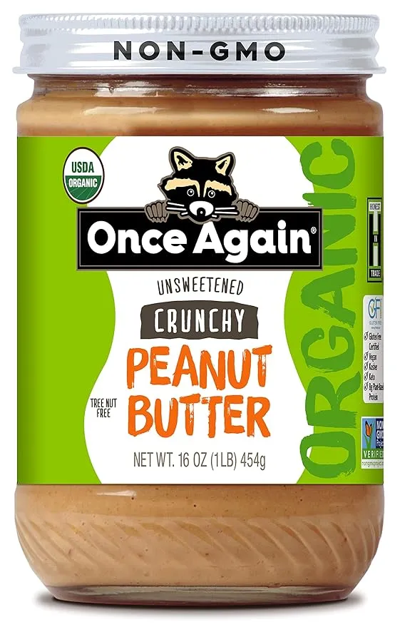 Once Again - Peanut Butter Crunchy Organic, 16 oz