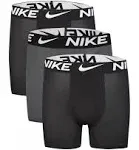 Nike Kids' Essential Dri-Fit Micro Assorted 3-Pack Boxer Briefs Black Dark Grey