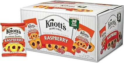 Knott's Berry Farm 59636 Premium Berry Jam Shortbread Cookies, 2 oz Pack, 36/Carton