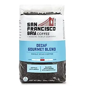 San Francisco Bay Coffee Decaf Gourmet Blend Whole Bean Coffee