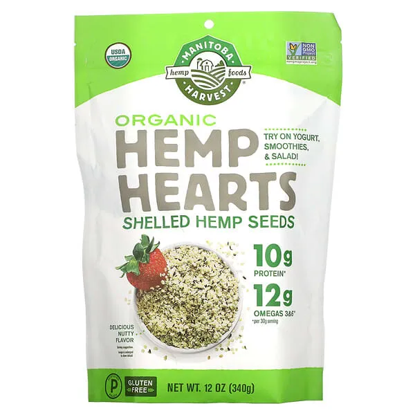 Manitoba Harvest Hemp Hearts, Organic - 12 oz