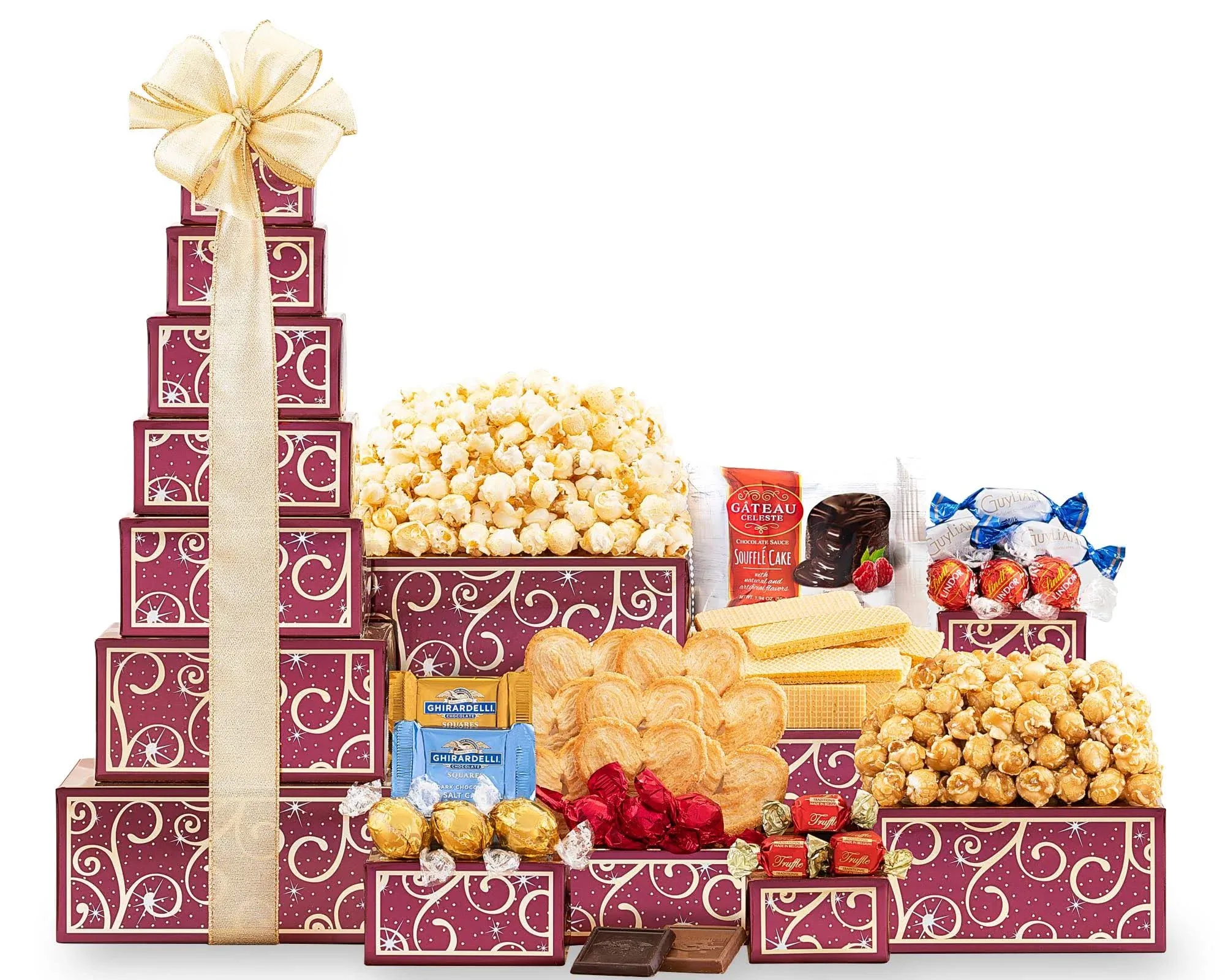 Wine Country Gift Baskets The Tower of Sweets Gift Tower