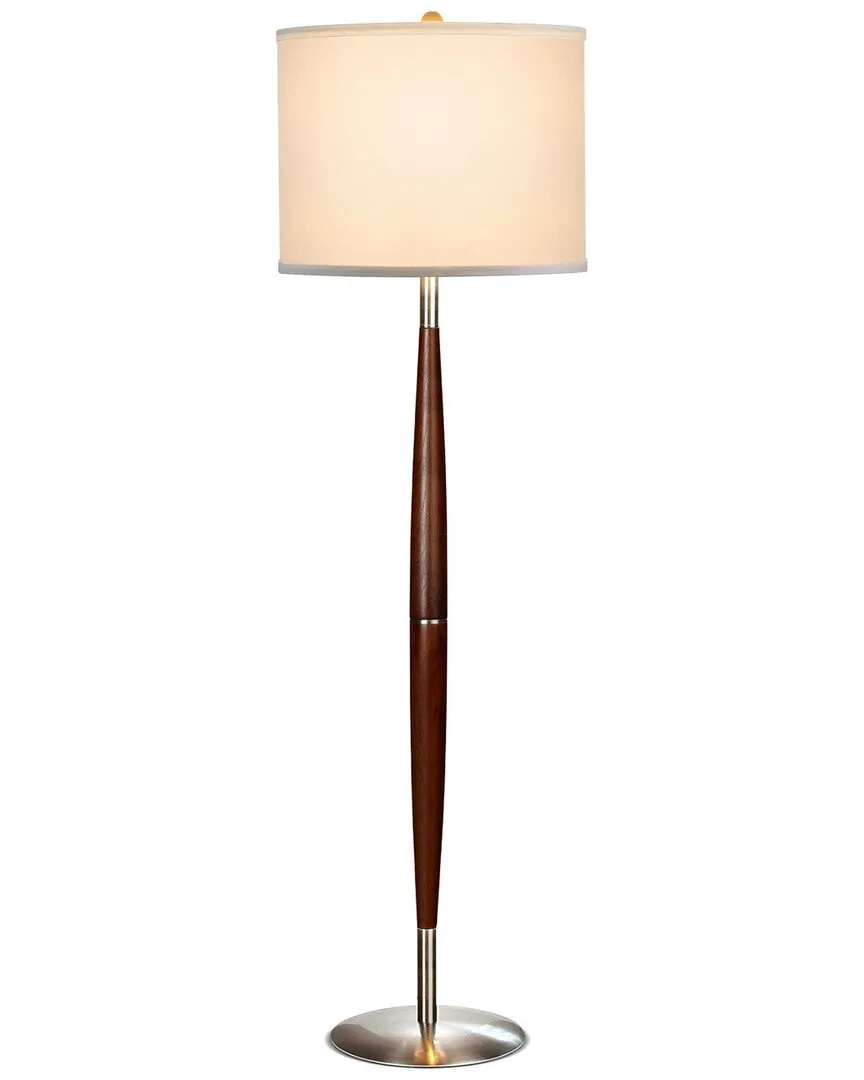 Lucas Contemporary Brown Led Floor Lamp