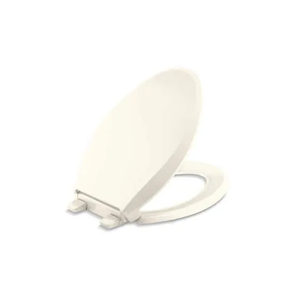 Kohler 4636-RL Cachet ReadyLatch Quiet-Close Elongated Toilet Seat - Biscuit