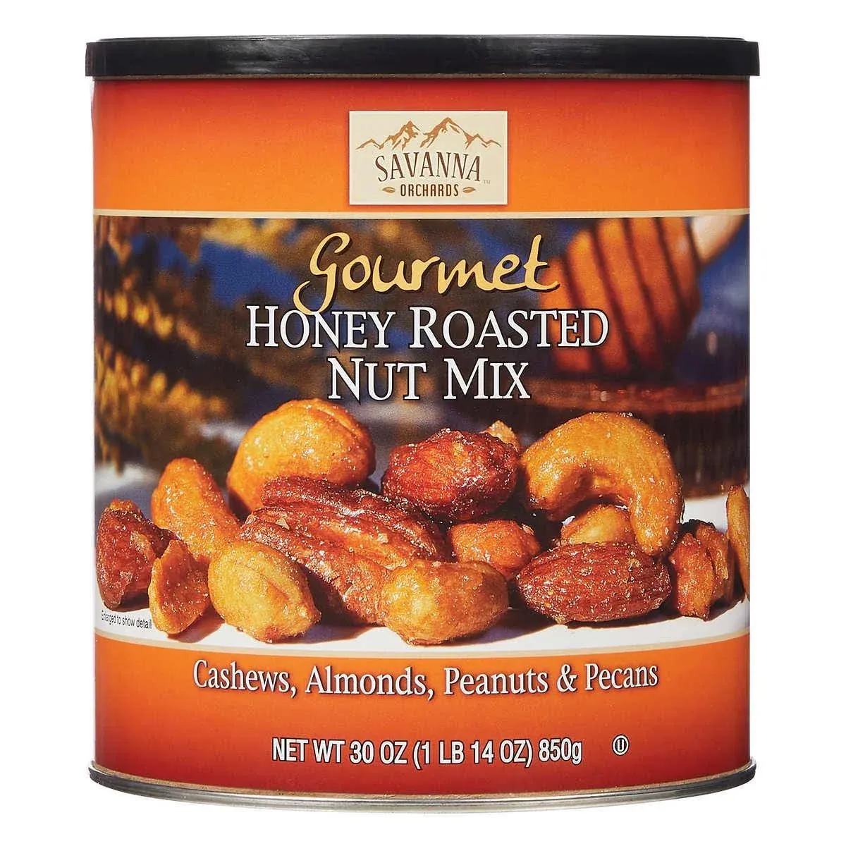 Savanna Orchards Gourmet Honey Roasted Nut Mix, 30 oz