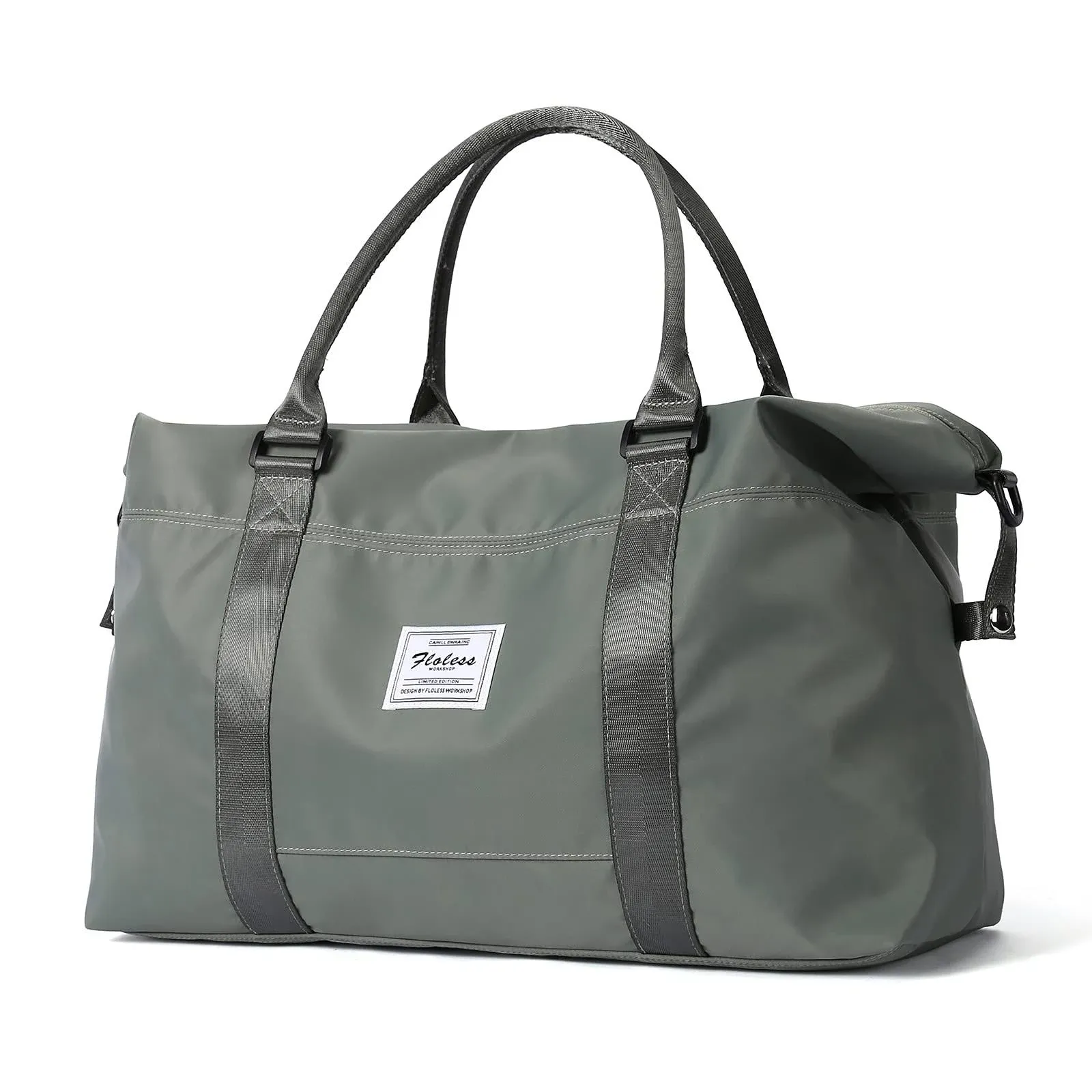 Shoulder Weekender Overnight Bag for Women B-Olive Green