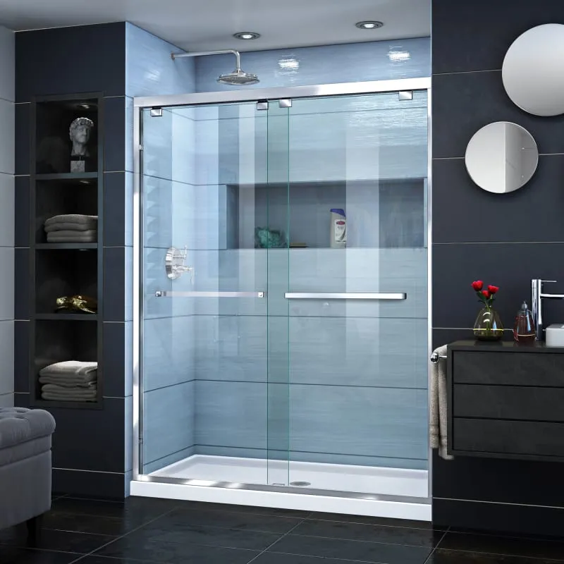 Encore 50-54" W x 76" H Semi-Frameless Bypass Sliding Shower Door