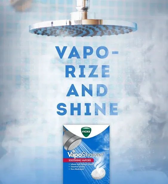 Vicks VapoShower Aromatherapy Shower Tablets