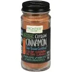 Frontier Natural Products Cinnamon, Og, Grnd Ceyln, Ft, 1.76-Ounce