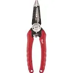 Milwaukee 48-22-3079 6-In-One Combination Wire Stripping and Reaming Pliers for ElectriciansMilwaukee 48-22-3079 6-In-One Combination Wire Strip…