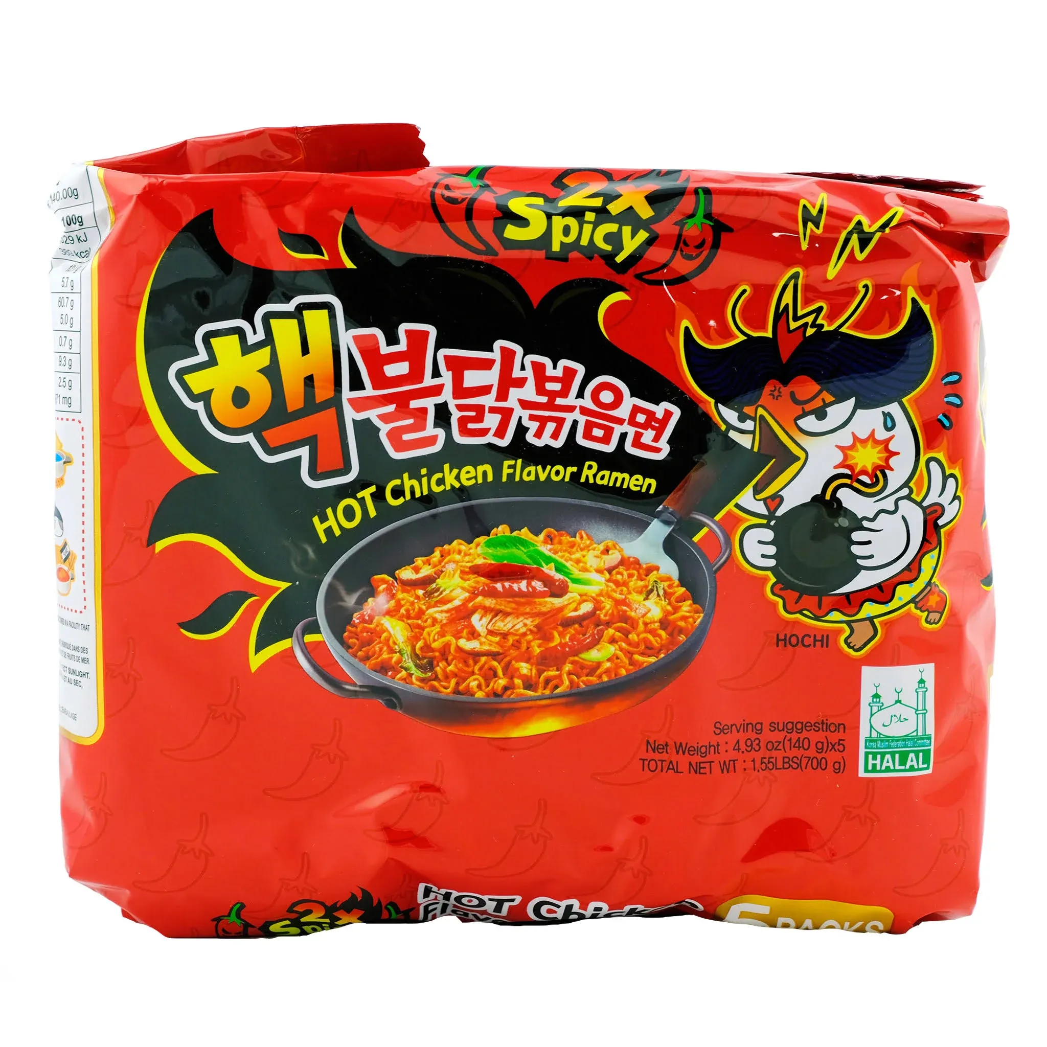 Ramen, 2x Spicy Chicken, Samyang 5 packs