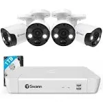 Swann - 8 Channel 1TB NVR, 4 x 4K PoE Cameras, W