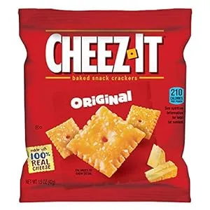 Sunshine Cheez-It Crackers, 1.5oz Single-Serving Snack Pack, 8/Box