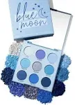 ColourPop Blue Moon Shadow Palette - Monochromatic Blue Shadow Palette with Matte, Metallic and Duochrome Finishes - High-Pigment Eye Makeup with a Long-Wearing Formula (0.3 oz)