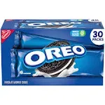 Nabisco Mondelez Oreo Chocolate Sandwich Cookies, 2.4 Oz Packs, 30 Ct