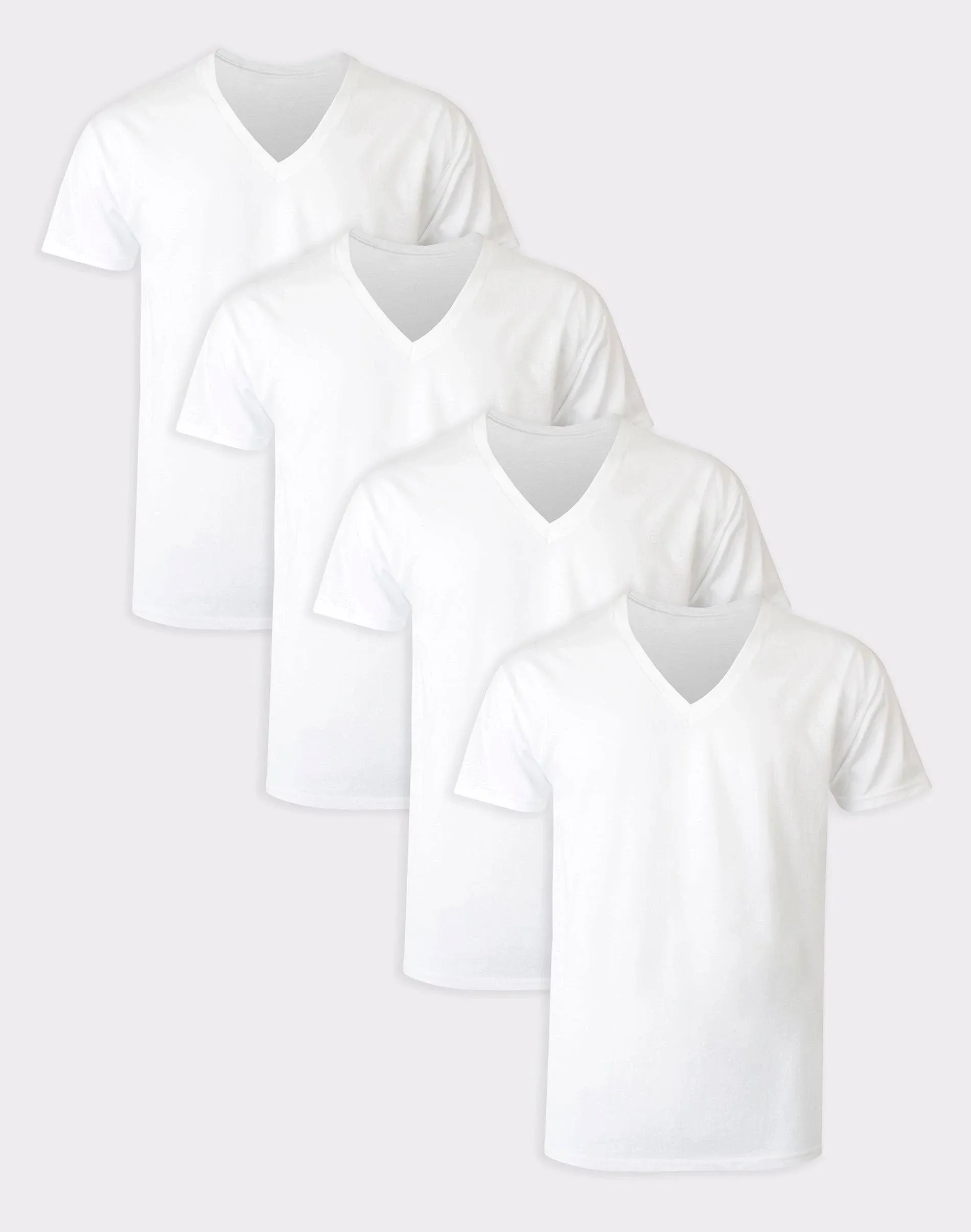 Hanes Ultimate Men's 4-Pack Comfortblend V-Neck with FreshIQ