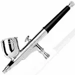 Timbertech Professional Double Action Airbrush BD-130 Mounted 0.3mm Nozzles a...