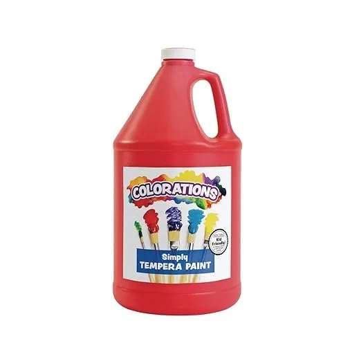 Colorations Simply Tempera Paint, Red - 1 Gallon