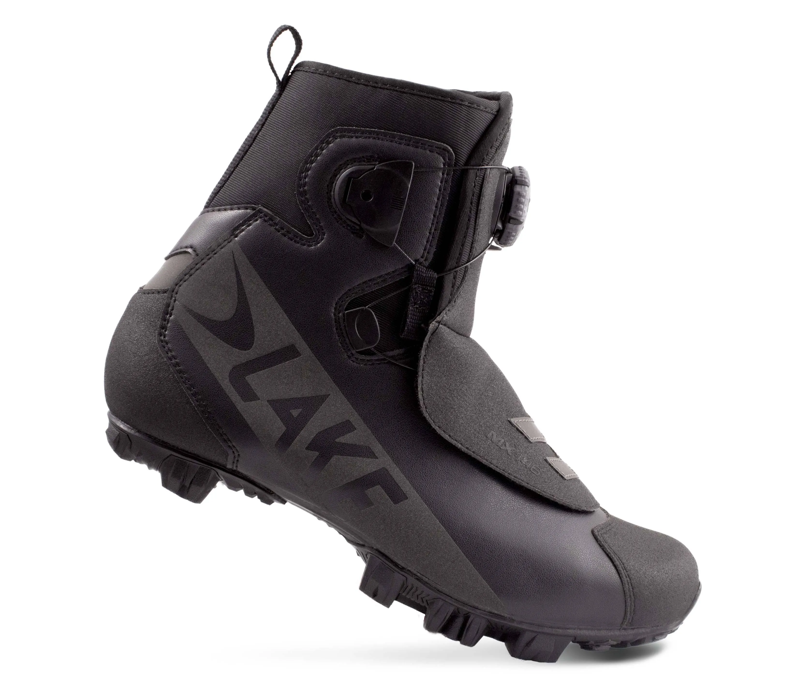 Lake MX146 Cycling Shoe - Men's Black/Black Reflective, 43.0