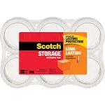 Scotch - Storage Tape, 3" Core, 1.88" x 54.6 yds, Clear, 6/Pack