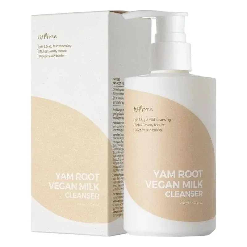 Isntree Yam Root Vegan Milk Cleanser - lait Nettoyant 220 ml