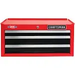 Craftsman 2000 Series 26-in W x 12.25-in H 3-Drawer Steel Tool Chest (Red) Cmst98246rb