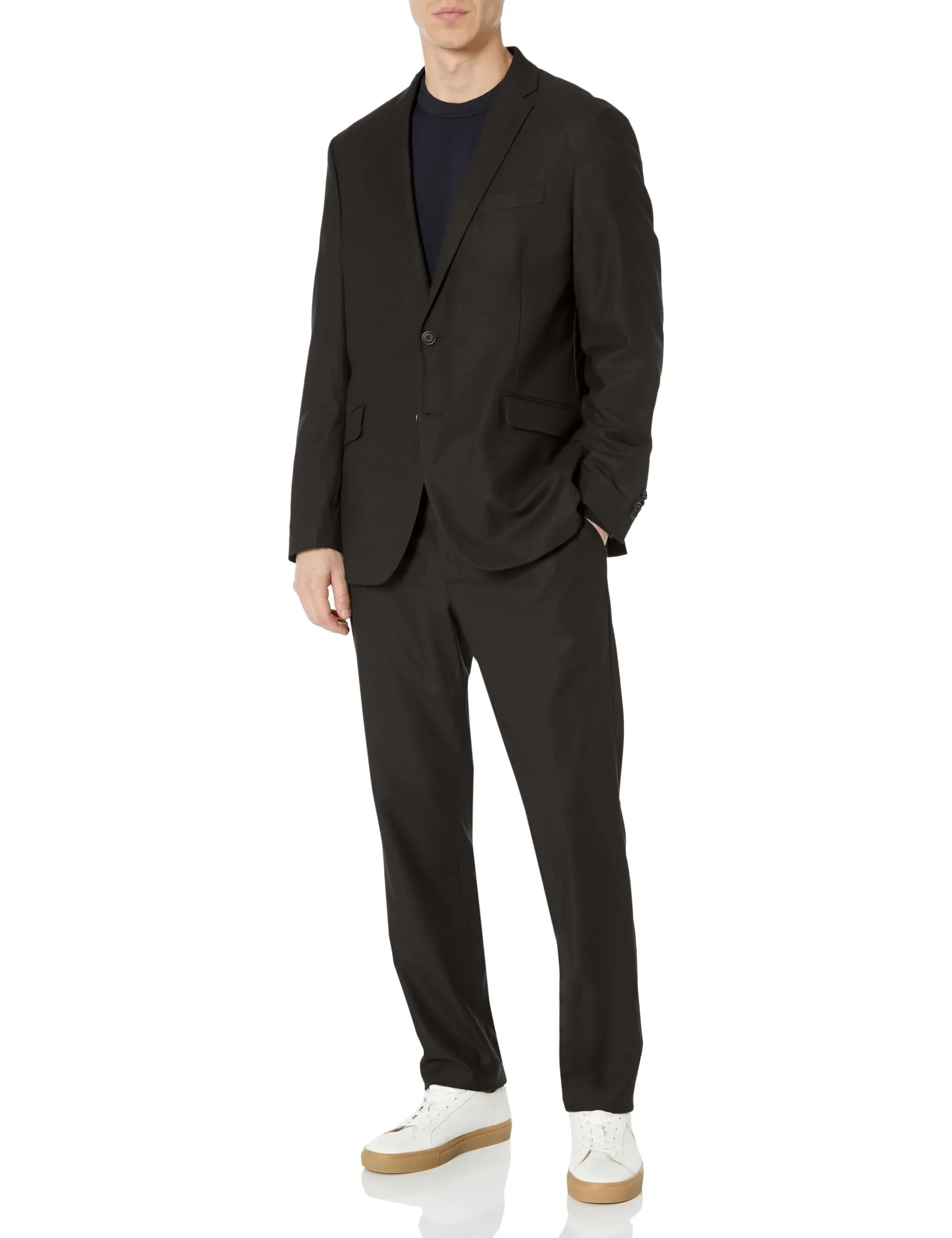 Kenneth Cole Reaction Men's Ready Flex Slim-Fit Suit - Black - 38S