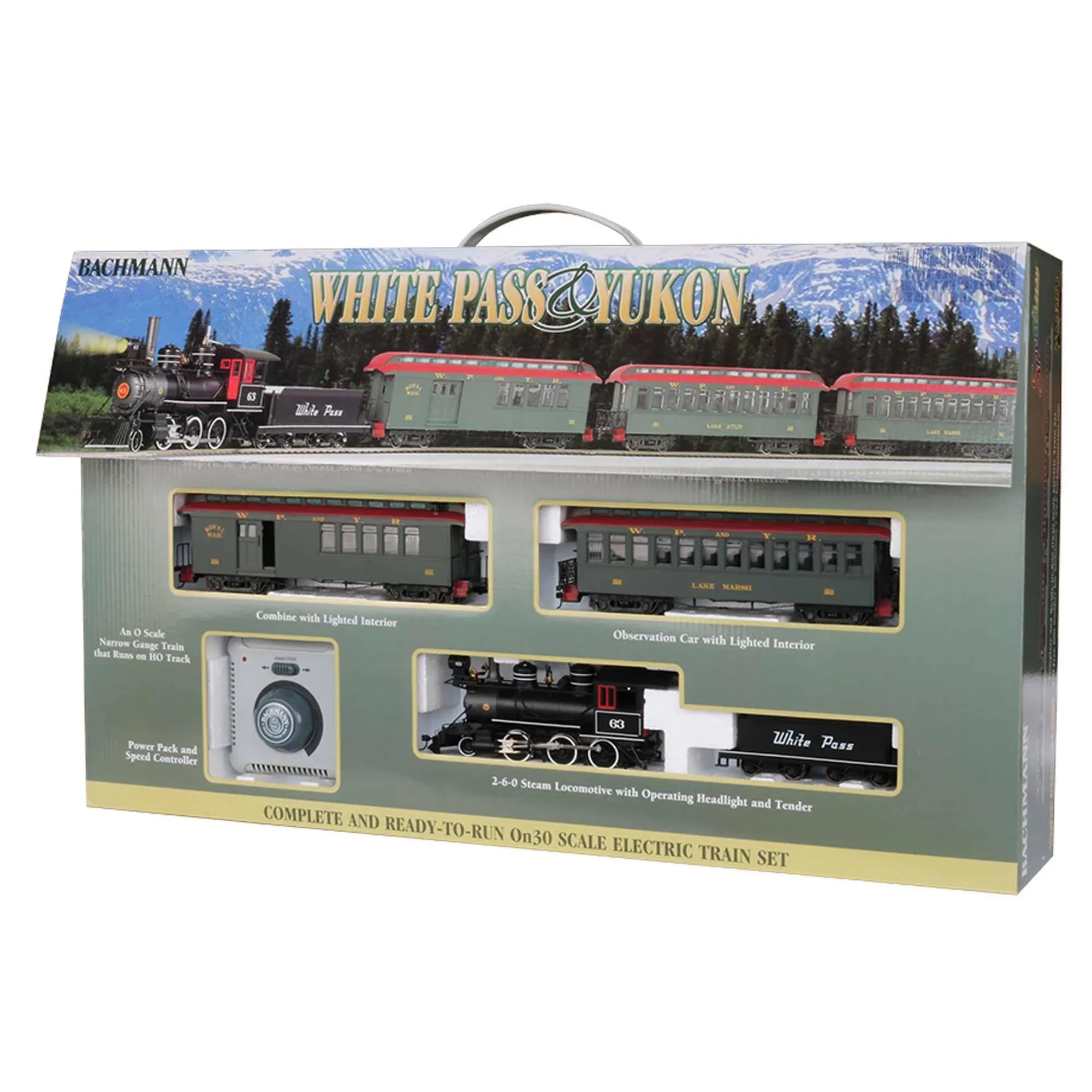 Bachmann On30 White Pass & Yukon Passenger Train Set