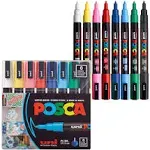 Posca 8-Color Fine Paint Marker Set